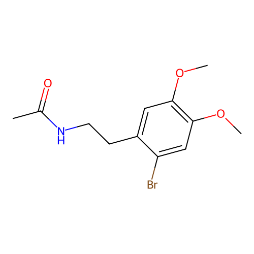 N-[2-(2-Bromo-4,5-dimethoxyphenyl)ethyl]acetamide structure