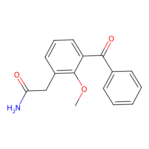 2-(3-Benzoyl-2-methoxyphenyl)acetamide structure