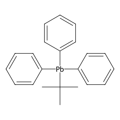 Tert-butyltriphenyllead structure