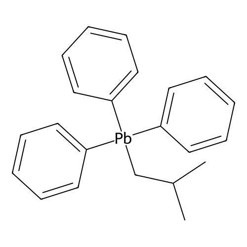 Isobutyltriphenyllead structure