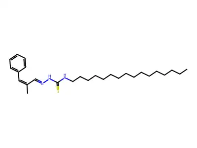 Hydrazinecarbothioamide,n-hexadecyl-2-(2-methyl-3-phenyl-2-propen-1-ylidene)- structure