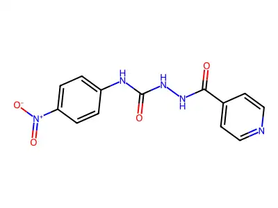 1-(4-Nitrophenyl)-3-(pyridine-4-carbonylamino)urea structure