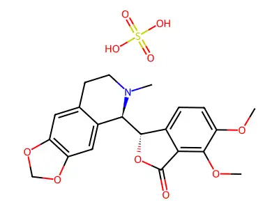北美黄连碱 structure