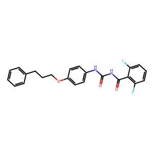 Benzamide, 2,6-difluoro-N-(((4-(3-phenylpropoxy)phenyl)amino)carbonyl)- structure