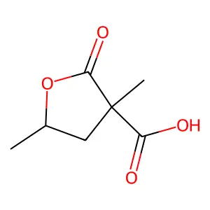 3,5-二甲基-2-氧代氧杂环戊烷-3-甲酸 structure