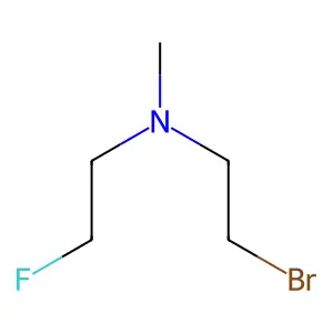 (2-溴乙基)(2-氟乙基)甲胺 structure