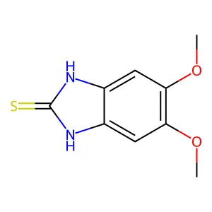 5,6-dimethoxy-1H-benzimidazole-2-thiol structure