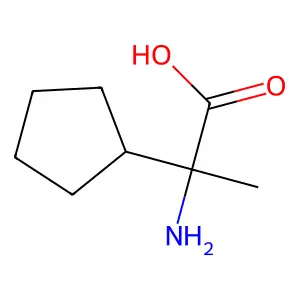 2-氨基-2-环戊基丙酸 structure