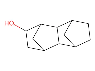 exo-4-Hydroxy-exo-endo-tetracyclo(6.2.1.13,602,7) structure