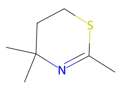 4H-1,3-Thiazine, 5,6-dihydro-2,4,4-trimethyl- structure