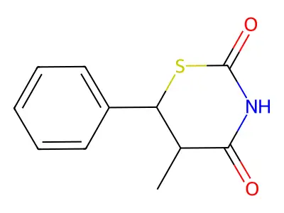 4-Hydroxy-5-methyl-6-phenyl-5,6-dihydro-2H-1,3-thiazin-2-one structure