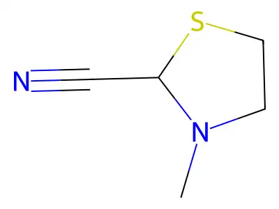 3-Methyl-1,3-thiazolidine-2-carbonitrile structure