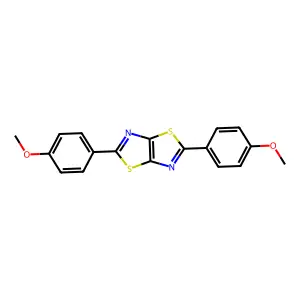 Thiazolo(5,4-d)thiazole, 2,5-bis(p-methoxyphenyl)- structure
