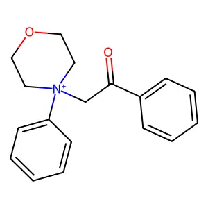 1-Phenyl-2-(4-phenyl-1,45-oxazinan-4-yl)ethanone structure