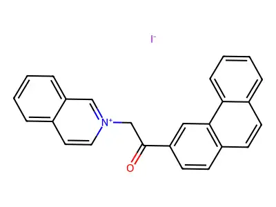 2-(25-Isoquinolin-2-yl)-1-(3-phenanthryl)ethanone structure