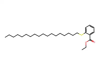 Ethyl 2-octadecylsulfanylbenzoate structure
