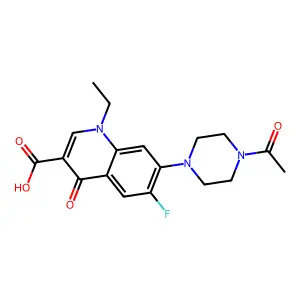 N-Acetylnorfloxacin structure