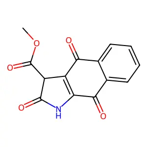 Methyl 2,4,9-trioxo-1,3-dihydrobenzo[f]indole-3-carboxylate structure