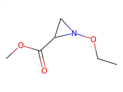 Methyl 1-ethoxyaziridine-2-carboxylate structure