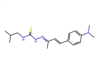 1-[(E)-[(E)-4-[4-(dimethylamino)phenyl]but-3-en-2-ylidene]am structure