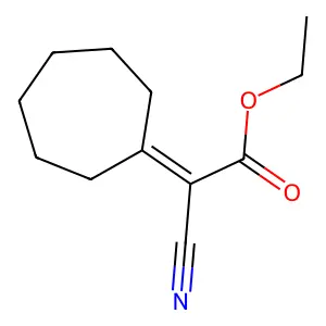 Ethyl cyanocycloheptylideneacetate structure