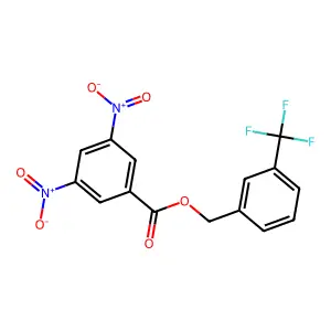 [3-(Trifluoromethyl)phenyl]methyl 3,5-dinitrobenzoate structure
