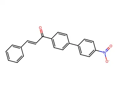 1-[4-(4-nitrophenyl)phenyl]-3-phenylprop-2-en-1-one structure
