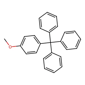 Triphenyl-p-anisylmethane structure
