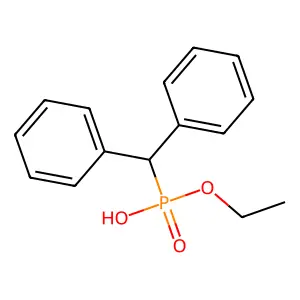 Ethyl hydrogen (diphenylmethyl)phosphonate structure