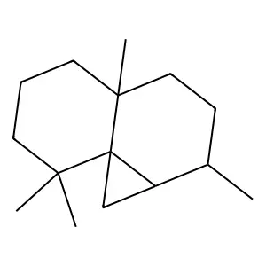 2,4a,8,8-Tetramethyldecahydrocyclopropa[d]naphthalene structure
