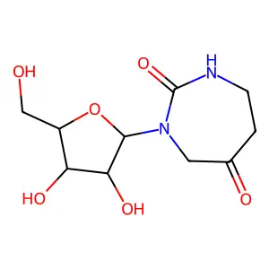 3-[3,4-Dihydroxy-5-(hydroxymethyl)oxolan-2-yl]-1,3-diazepane-2,5-dione structure