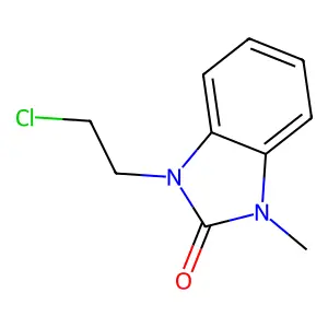 1-(2-chloroethyl)-3-methyl-1,3-dihydro-2H-benzimidazol-2-one structure
