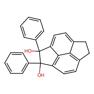 1,2-Diphenyl-1,2,5,6-tetrahydrocyclopenta[fg]acenaphthylene-1,2-diol structure