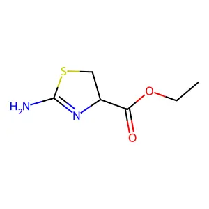 Ethyl 2-amino-4,5-dihydro-1,3-thiazole-4-carboxylate structure