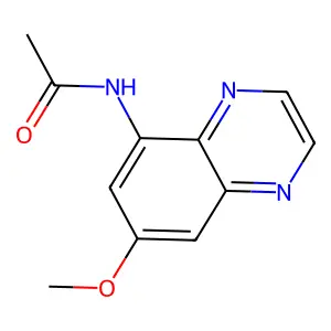 N-(7-methoxyquinoxalin-5-yl)acetamide structure