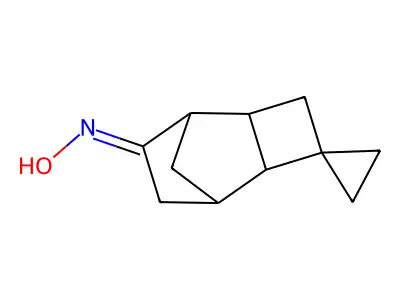 N-spiro[cyclopropane-1,3'-tricyclo[4.2.1.02,5]nonane]-7'-ylidenehydroxylamine structure