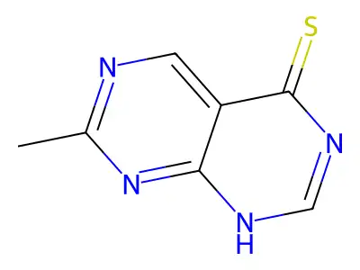 7-methyl-3H,4H-pyrimido[4,5-d][1,3]diazine-4-thione structure