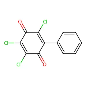 2,3,5-Trichloro-6-phenylcyclohexa-2,5-diene-1,4-dione structure
