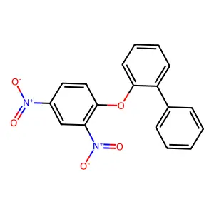 2,4-Dinitro-1-(2-phenylphenoxy)benzene structure