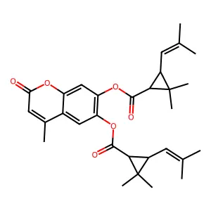 [7-[2,2-dimethyl-3-(2-methylprop-1-enyl)cyclopropanecarbonyl structure