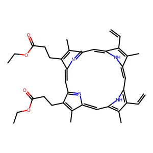 Protoporphyrin IX diethyl structure
