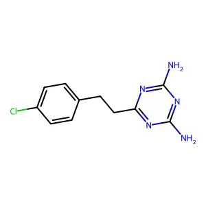 6-[2-(4-Chlorophenyl)ethyl]-1,3,5-triazine-2,4-diamine structure