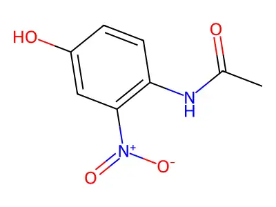 N-(4-hydroxy-2-nitrophenyl)acetamide structure