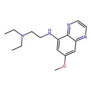 N',N'-diethyl-N-(7-methoxyquinoxalin-5-yl)ethane-1,2-diamine structure