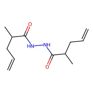 2-methyl-N'-(2-methylpent-4-enoyl)pent-4-enehydrazide structure