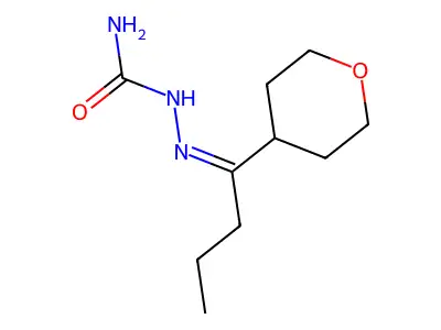 [(Z)-1-(oxan-4-yl)butylideneamino]urea structure
