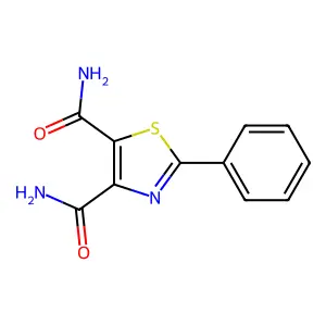 2-Phenyl-1,3-thiazole-4,5-dicarboxamide structure