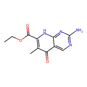 Ethyl 2-amino-6-methyl-5-oxo-5,8-dihydropyrido[2,3-d]pyrimidine-7-carboxylate structure
