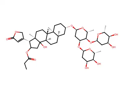 Digitoxin, 16-propionate structure