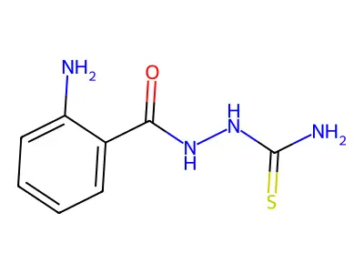 Semicarbazide, 1-(o-aminobenzoyl)-3-thio- structure